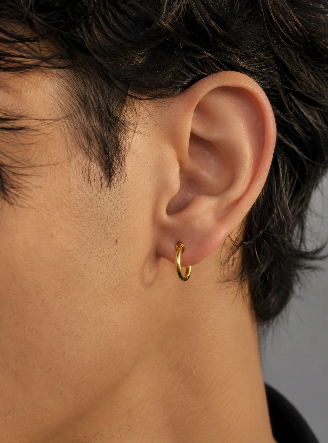 Tone Removable Hoop Earrings - Image 2