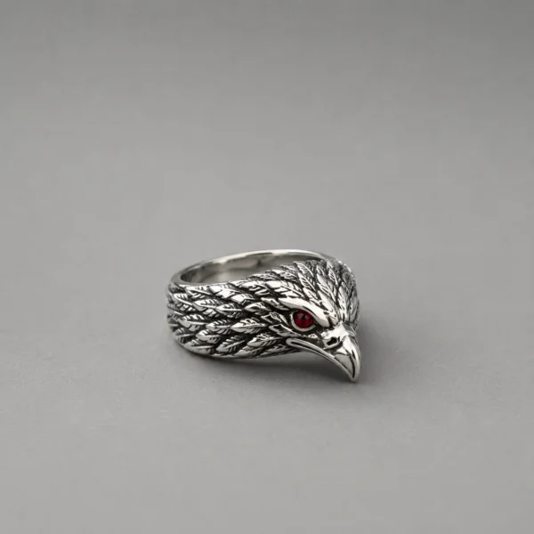 Crimson Raven Ring