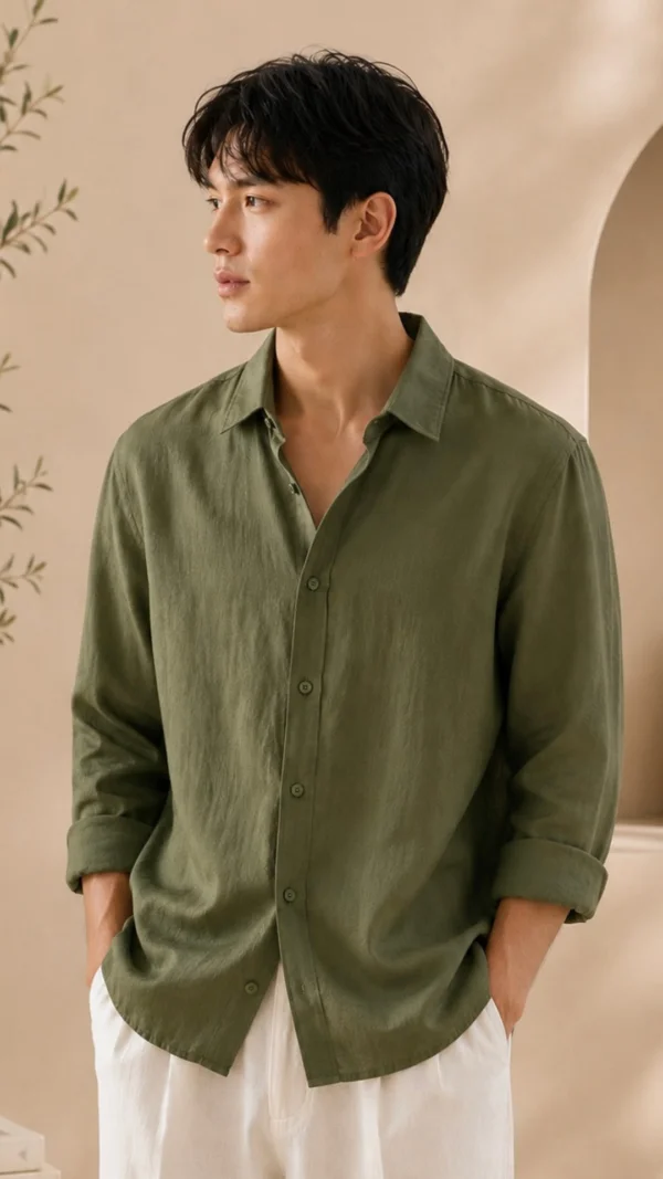 Lenin shirt grass green