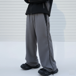 Parachute pants Black and grey