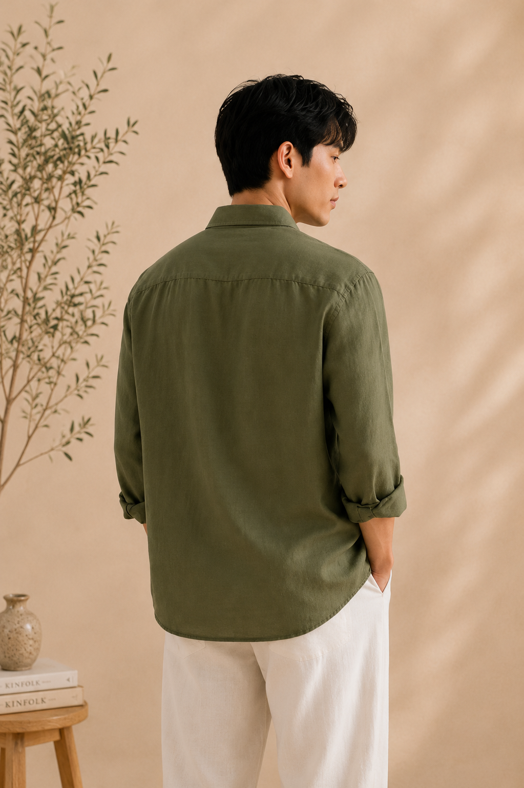 Lenin shirt grass green - Image 5