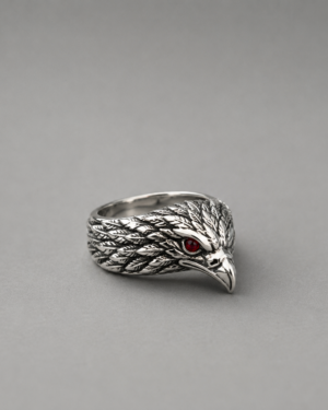Crimson Raven Ring